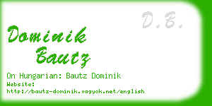 dominik bautz business card